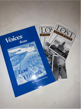 Unbranded Blue & White Voices from the Lost Villages Coffee Table Book One Size
